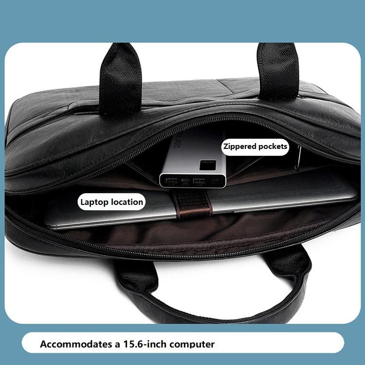 Men's Handbag Large Capacity Briefcase Business Computer Bag 42*8*30cm
