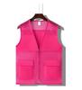 Gilet Estivo in Rete Personalizzato con Tasche - Camicia Traspirante per Attività di Volontariato