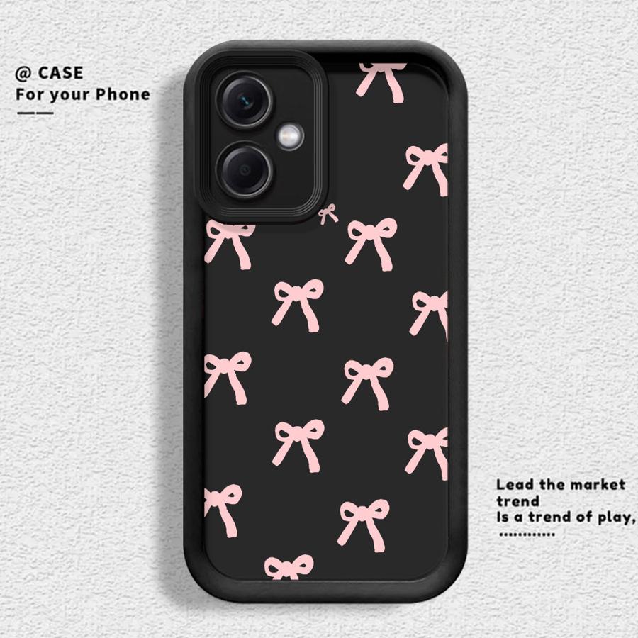 Fashionable Red Pink Bow Case for Xiaomi Redmi Note 14 Pro Plus 10 Note 13 A1 A2 A3 A4 11s 13C 14C 12s 12 12C 11 Phone Cover
