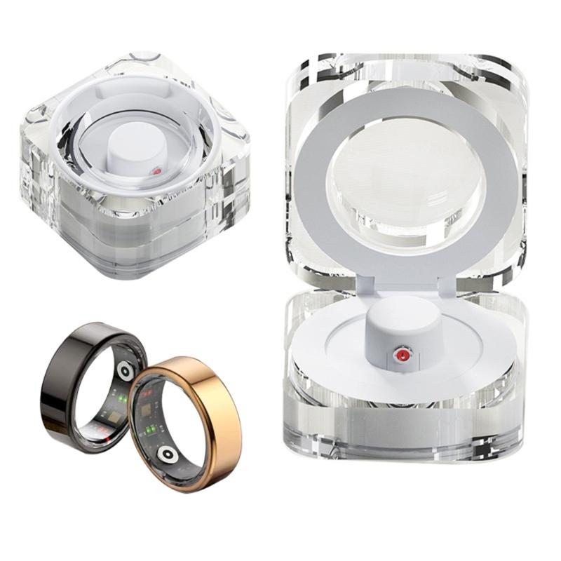 Ergonomic Charging Box Magnetic Absorption Transparent Cover For Intelligent Circle Auto Recognition Charging Accessories