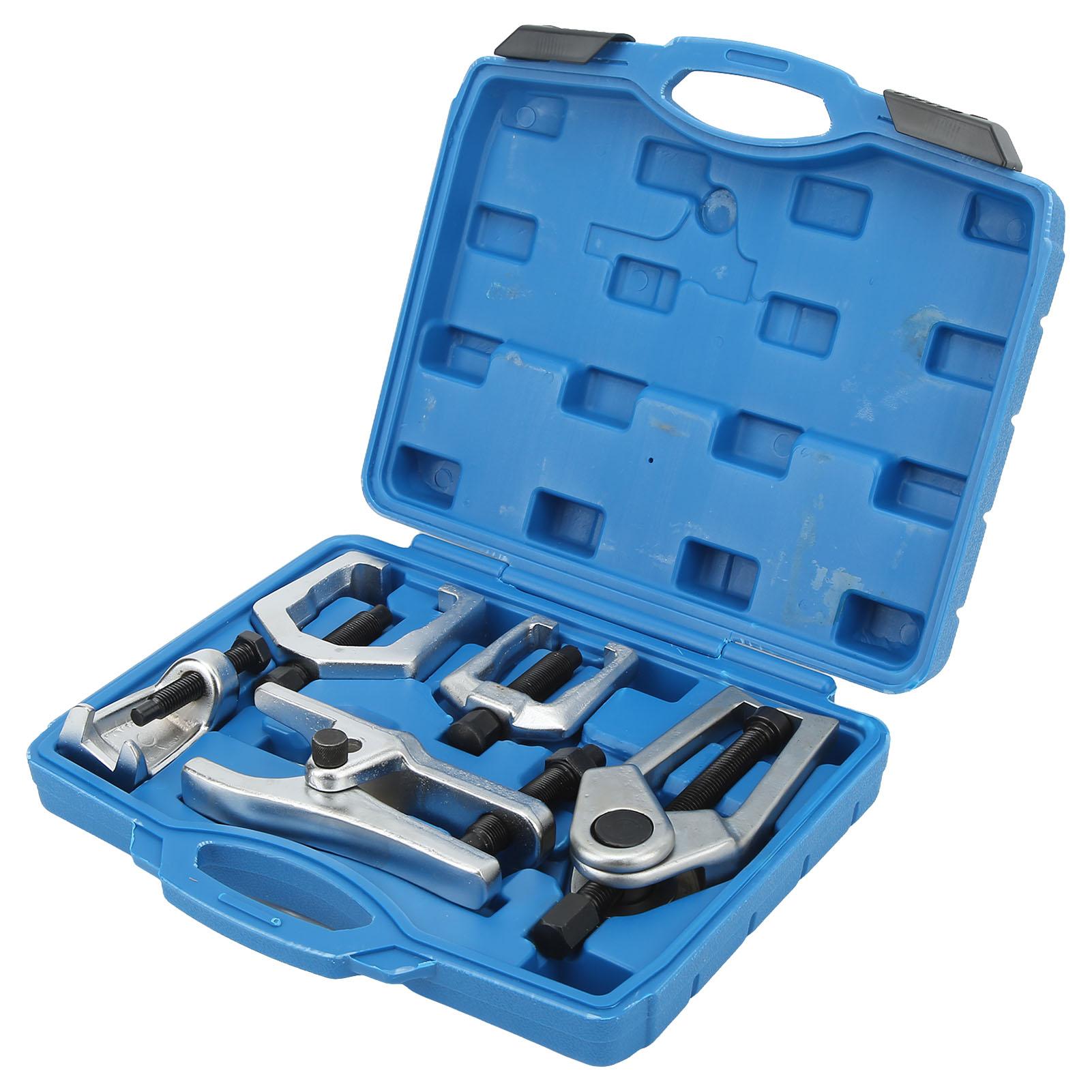 

Набор из 5 шт. съемников шаровых опор из легированной стали, съемник наконечников рулевых тяг, съемник для снятия, набор инструментов с ящиком для хранения для грузовиков