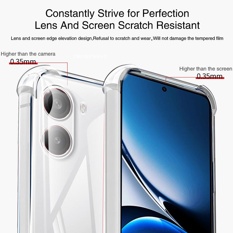 Fundas Silicone Phone Case for Xiaomi Poco M7 X7 Pro X7Pro M7Pro 5G Airbag Soft Transparent TPU Lens Protective Back Cover Coque
