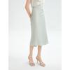 Langzi Basic Wardrobe Deconstructed Acetate Skirt
