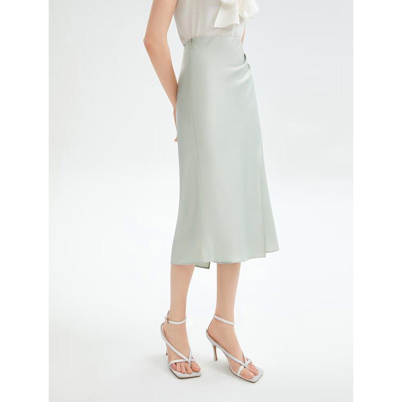 Langzi Basic Wardrobe Deconstructed Acetate Skirt