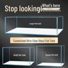 Rectangular Glass Fish Tank for Small To Medium Spaces - Ideal for Living Rooms, Desktops, and Offices