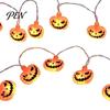 Battery Operated LED Lights Halloween String Lights, 10/20 Spooky Pumpkin Ghost Fairy Light, Portable Props for Indoor Outdoor Home Yard Patio
