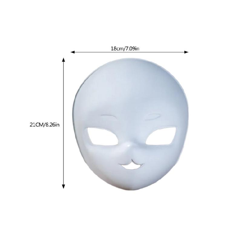 Plastic Hand Paint Mask for Halloween Cosplay Party Kid Birthday Supply