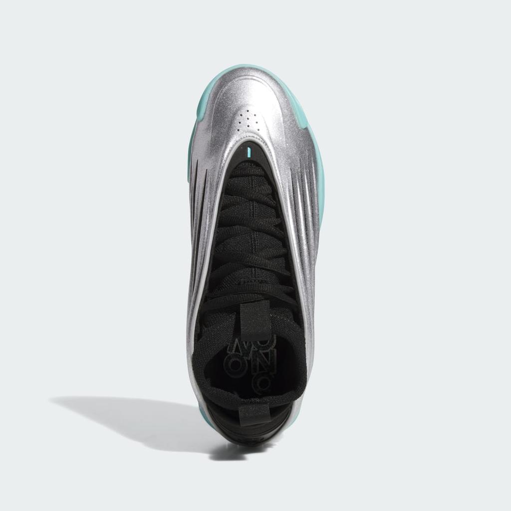 adidas Harden Volume 9 JS1028 Unisex Performance Sportovní Obuv Stříbrná Metalická / Jádrová Černá / Zářivě Aqua