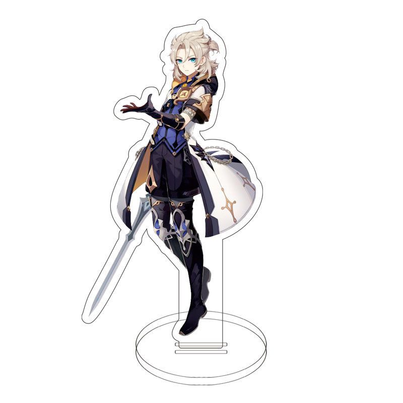 Game Genshin Impact Acrylic Figure Stand Klee Keqing Ganyu Display Desktop