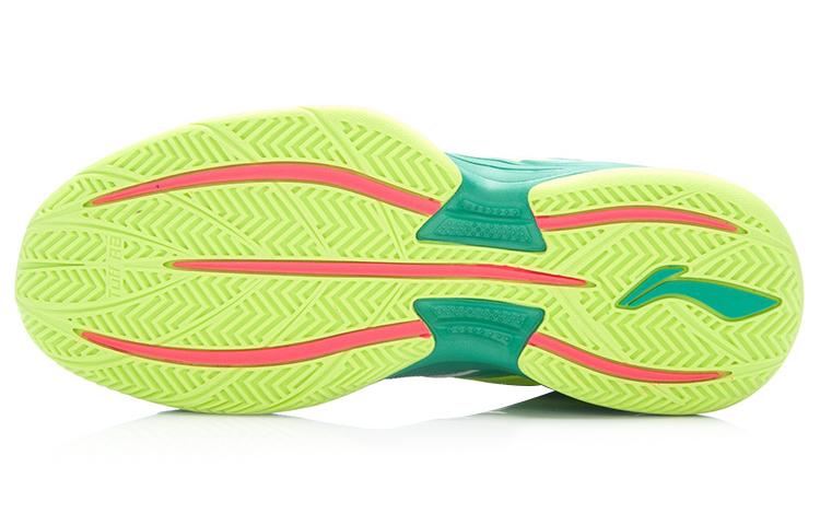 Li Ning Super Light 12 Cushioning Support Cushioning Support Mid Top Basketball Shoes Unisex Green ABFK019-4