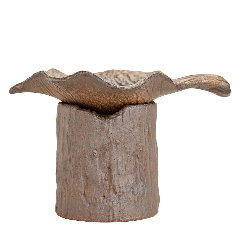 

Японский ручной работы грубый керамический держатель для чайного фильтра старинный ранний обжаренный чайный фильтр сетчатая рамка для защиты от утечек фильтр-диффузор для чая кунг-фу