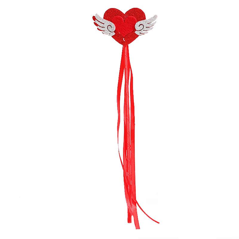 Valentine's Day Red Heart Headband Hair Clip - Wedding & Party Photo Prop