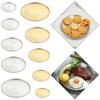 European Style Stainless Steel Dinner Plates Barbecue Serving Dishes Round Tray Western Steak Kitchen Restaurant Storage Tray