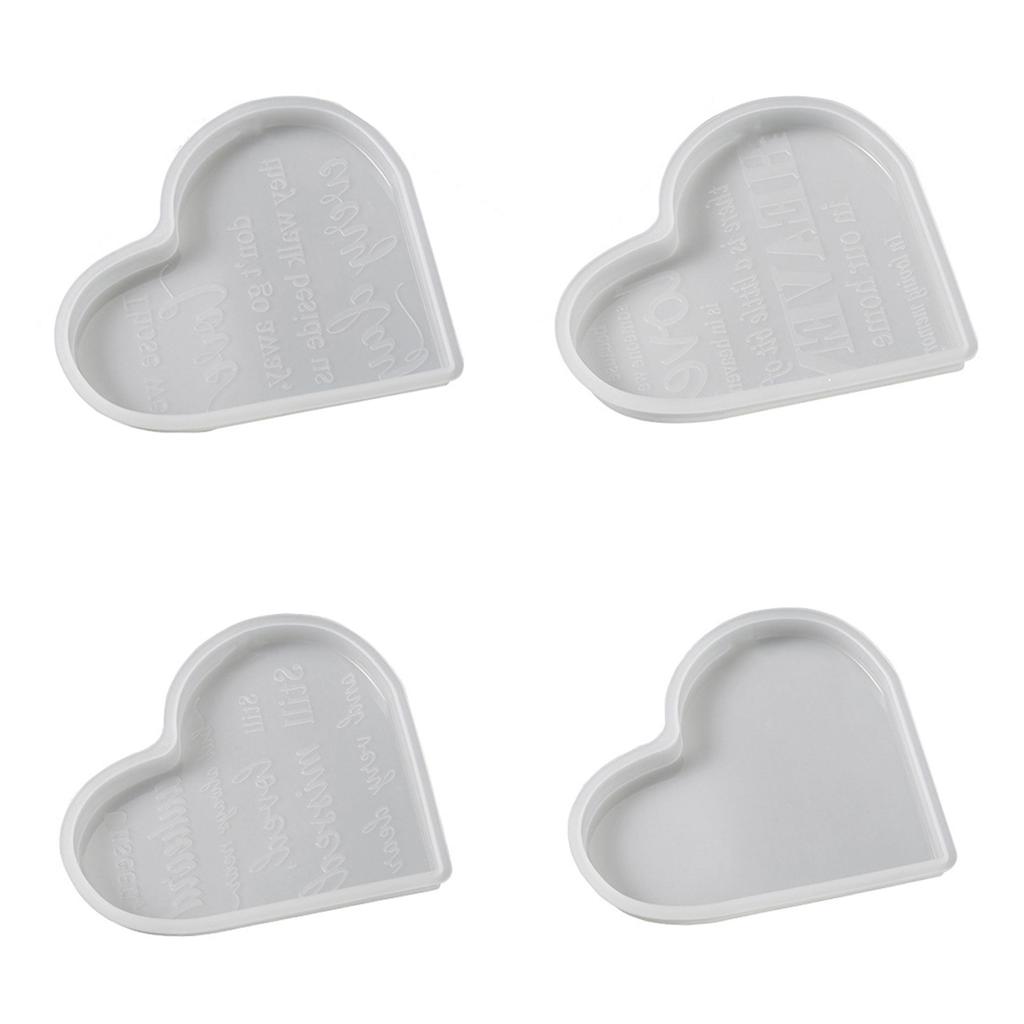 Heart Candle Mold Heart Resin Silicone Mold for DIY Candle Soap Plaster Ornament Home Decor Non Stick Easy To Demold