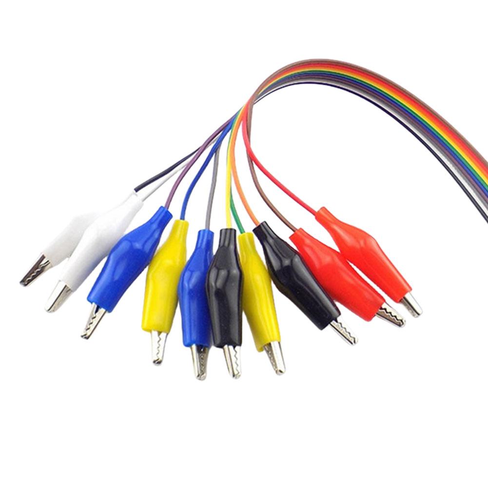 10PCS Alligator Clips Double-ended Clips Crocodile Cable 20CM 30CM Alligator Jumper Wire Test Leads Alligator Clips DuPont Wire