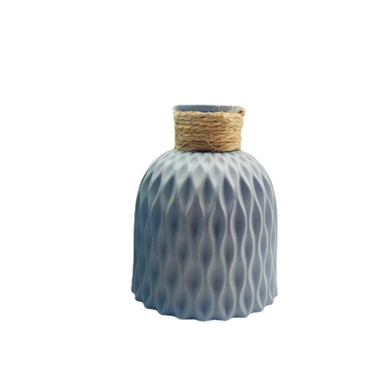 Ananas Muster VaseHome Kunst Dekoration Blumentopf Wohnzimmer und Büro Schreibtisch Ornament Kunststoff