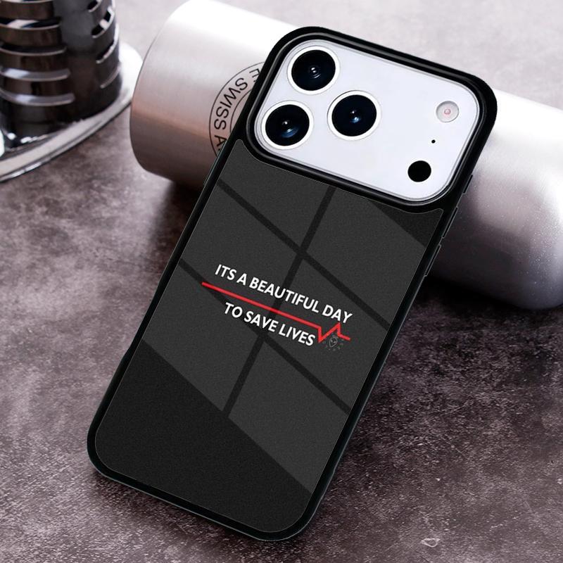 Nurse Stethoscope Heart Nursing Heartbeat Phone Case for iPhone 17 16 15 Pro Max Air 14 13 12 11 Plus Shockproof Capa Cover