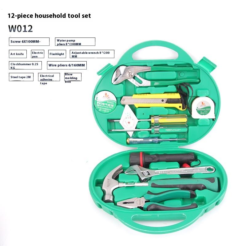 10/12/20 Sada nářadí PSC Univerzální sada ručního nářadí pro domácnost s plastovým pouzdrem na nářadí Používá se k opravám doma a v autě