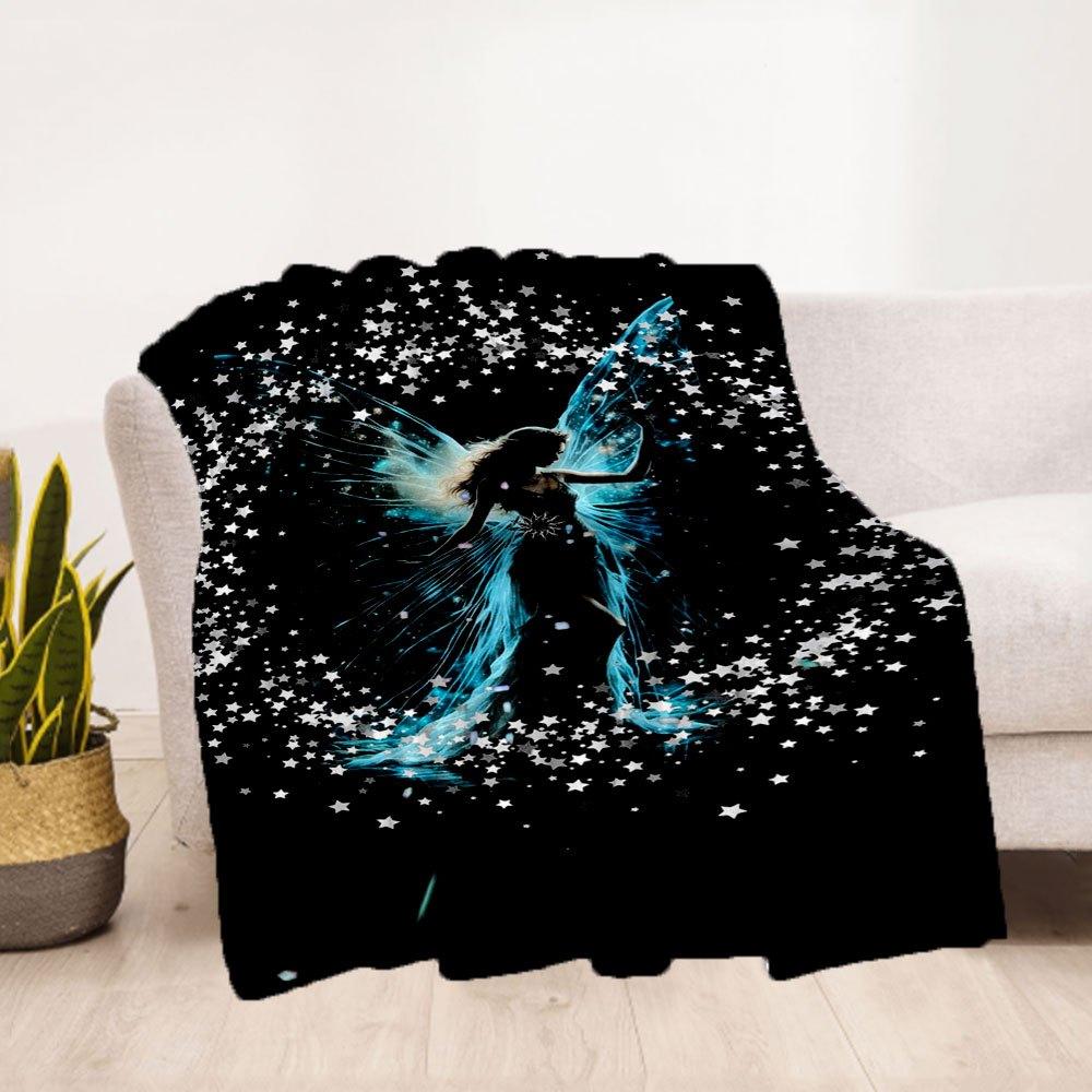 "Enchanted Fairy Wings Fantasy Costume Accessory"Blanket Flannel Throw Blanket for Sofa, Bed, Travel, Camping, Office, Couch, Chair, And Bed
