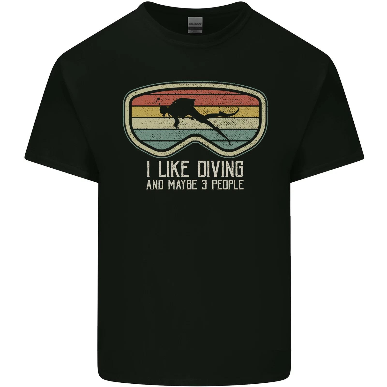

I Like Scuba Diving & 3 People Funny Diver Kids T-Shirt Childrens 2XL