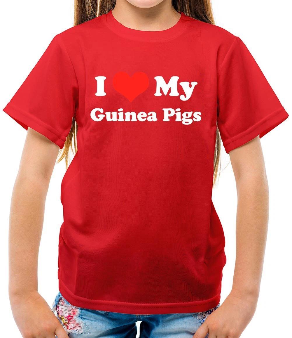 I Love My Guinea Pigs - Kids T-Shirt - Pig Pets Pet Love Guineapig Cute 110