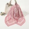 Summer new cashew flower versatile small square scarf simulation silk women's decorative scarf sunscreen multi-purpose silk scarf