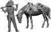 Master Box Outlaw Pedro Horse Mexican Style Western Series Plastic Model MB35205 1/35