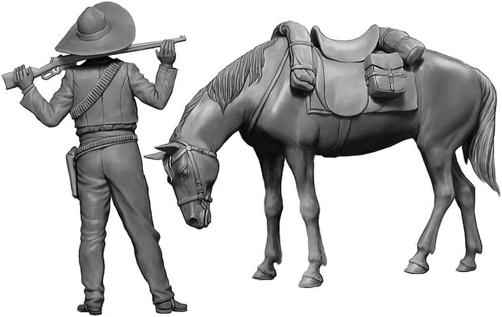 Master Box Outlaw Pedro Horse Mexican Style Western Series Plastic Model MB35205 1/35