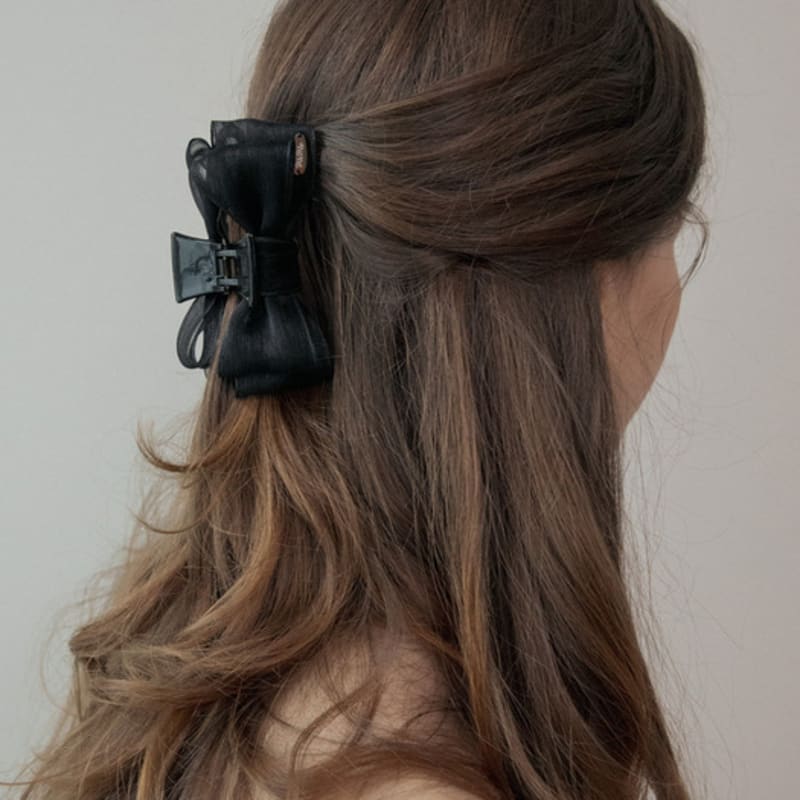 

MERRYMOTIVE Black mini ribbon hair claw Free