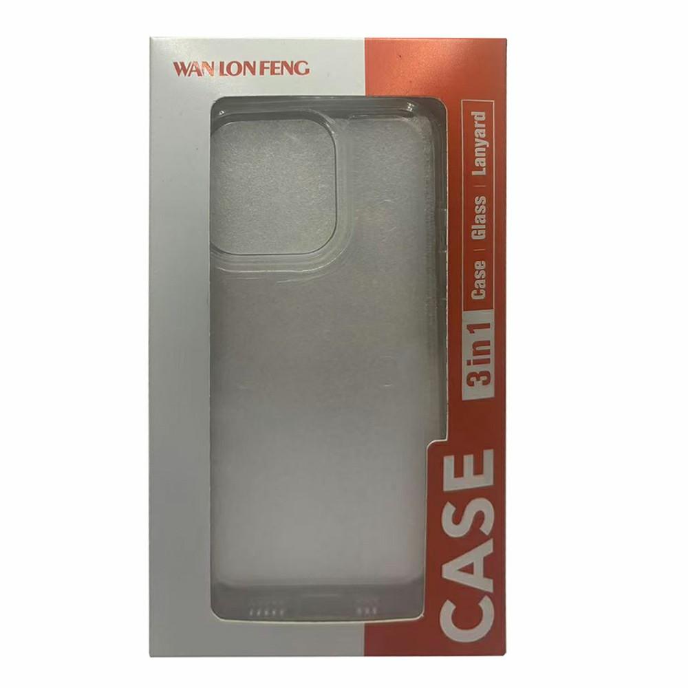 WANLONFENG RB2 Series for Xiaomi 14T Pro Case Soft TPU Phone Cover with Screen Protector