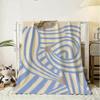 Abstract Sofia Lind Body Line Throw g Flannel Blanket Lightweight Soft Skinfriendly Summer Thin Throw Blanket