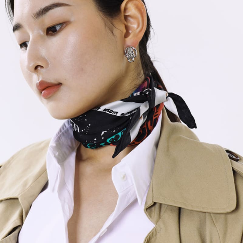 ONSZ Night Sky Scratch Silk Scarf
