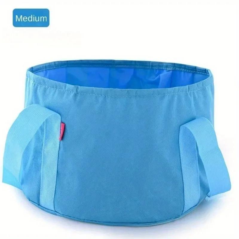Portable Folding Foot Bath Bucket Travel Foot Bath Bag Laundry Bucket Washbasin Foot Wash Basin.