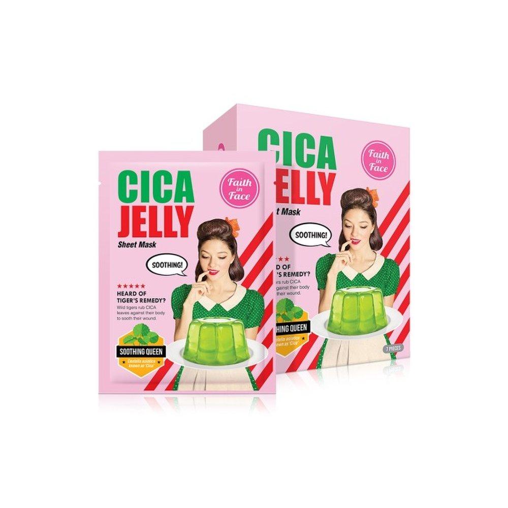 

FIF Cica Jelly Sheet Mask Pack 7 sheets (centella extract soothing mask pack)