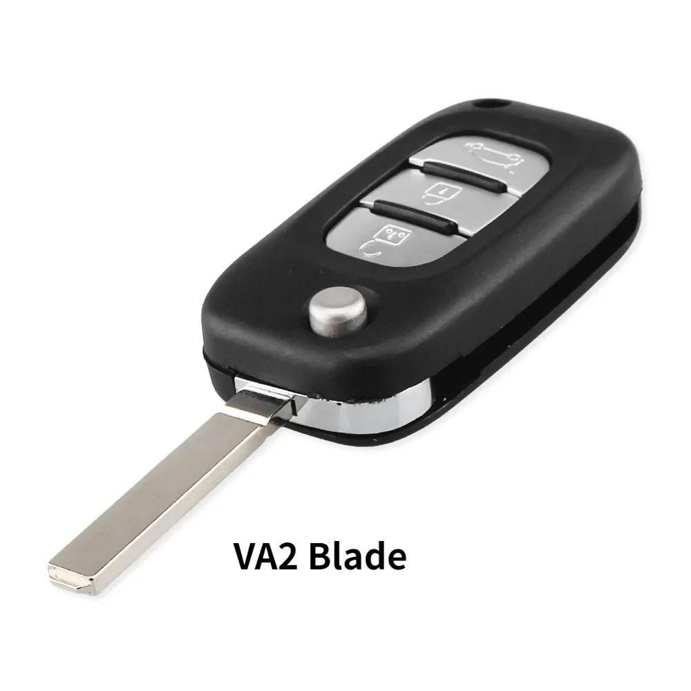 Filp Remote Key Shell 2/3 Buttons Case For Renault Clio 3 Kangoo Master Modus Twingo 2006-2016 Replacement Uncut Blade
