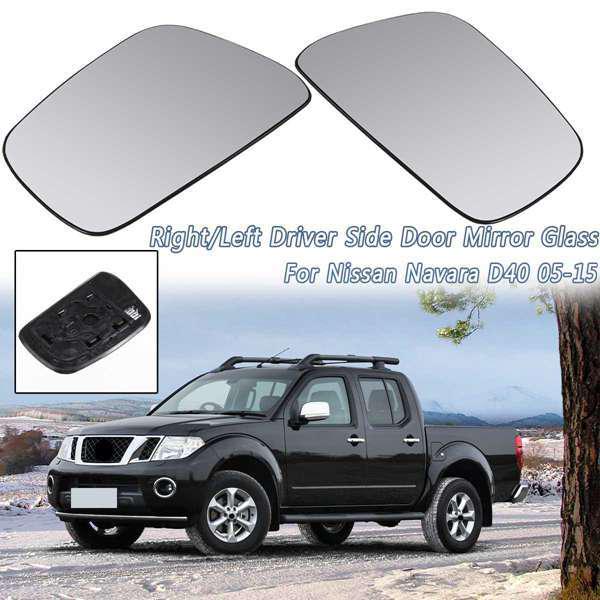 

Heated Side Mirror Glass Pair for 2005-2015 Nissan Navara D40 None