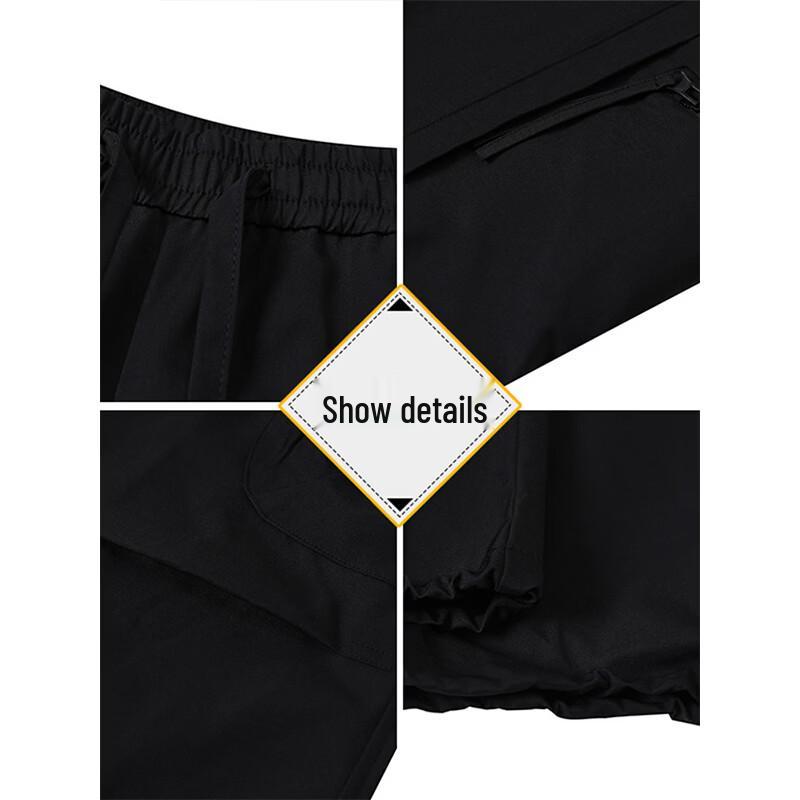 Wassup Sohot Men's American Style Zipper Pocket Cargo Pants