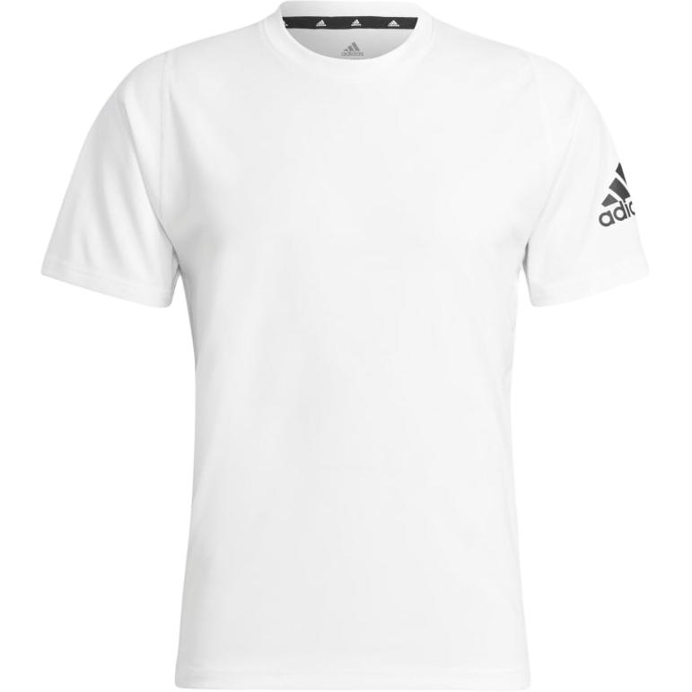 Мужские белые футболки Adidas с круглым вырезом, средняя посадка, GU2765 XXL