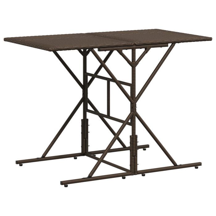 VidaXL Ensemble à manger de jardin et coussins 7 pcs marron rotin, ensemble à manger d'extérieur, meuble à manger de jardin, 369010