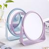 European Style Makeup Mirror Dual Side Rotating Desktop Vanity Mirror with Stand for Dorm