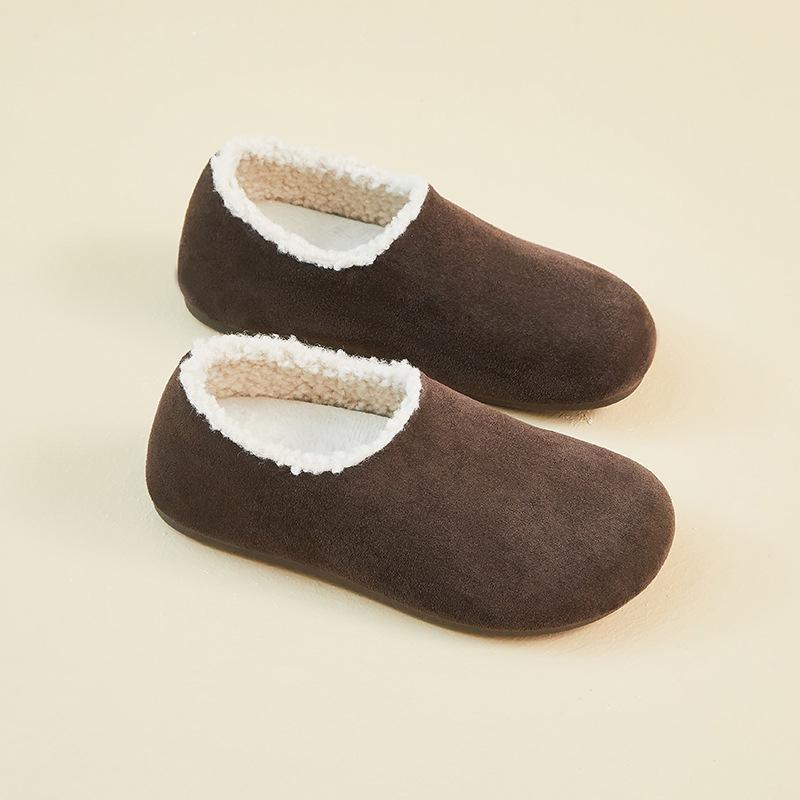 Winter Warm Moccasins for Women Faux Suede Loafers with Fuzzy Plush Lined Non Slip House Flats Shoes Women's Indoor Outdoor Faux Fur Walking Shoes