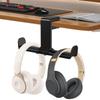Headphone Stand With Easy Installation 360Swivel Base Under Desk Clamp For Secure Headsets Storage Space Optimization