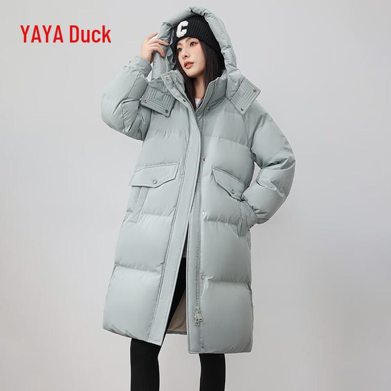 YAYA Women's 2024 Hooded Long Down Jacket