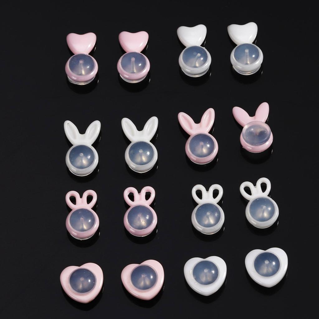 4pcs Comfortable Wear Sturdy Ceramic Earring Support Backs for Droopy Ears Heavy Earrings Lobe Lifters Secure Hold