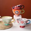 Large Capacity Oat Milk Breakfast Bowl Ceramic Mug Creative Personality Cute Home INS Coffee Cup Decoration Ornament