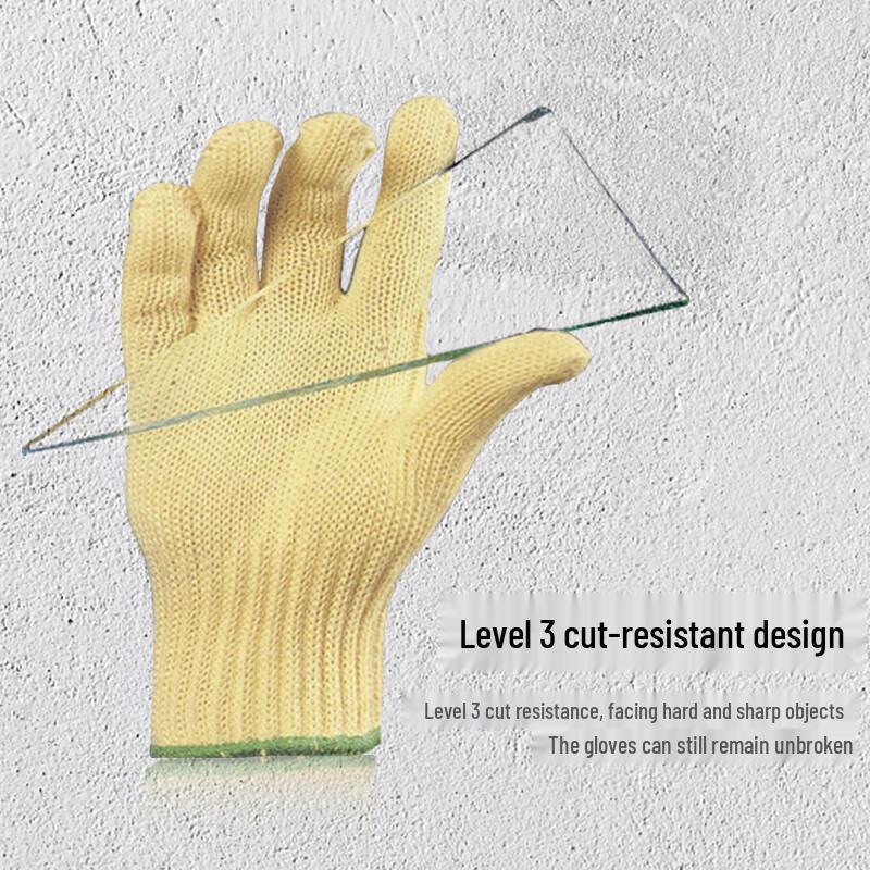 Junyu SF7032 Kevlar Level 3 Cut-Resistant Work Gloves