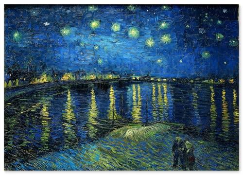

Poster of Van Gogh s Starry Night Over the Rhône A4 size [Made in Japan] [For interior wallpaper] Painting Art Wallpaper Poster