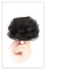Real Hair Fluffy Bun Hair Tie - Natural Updo Flower Bud Style