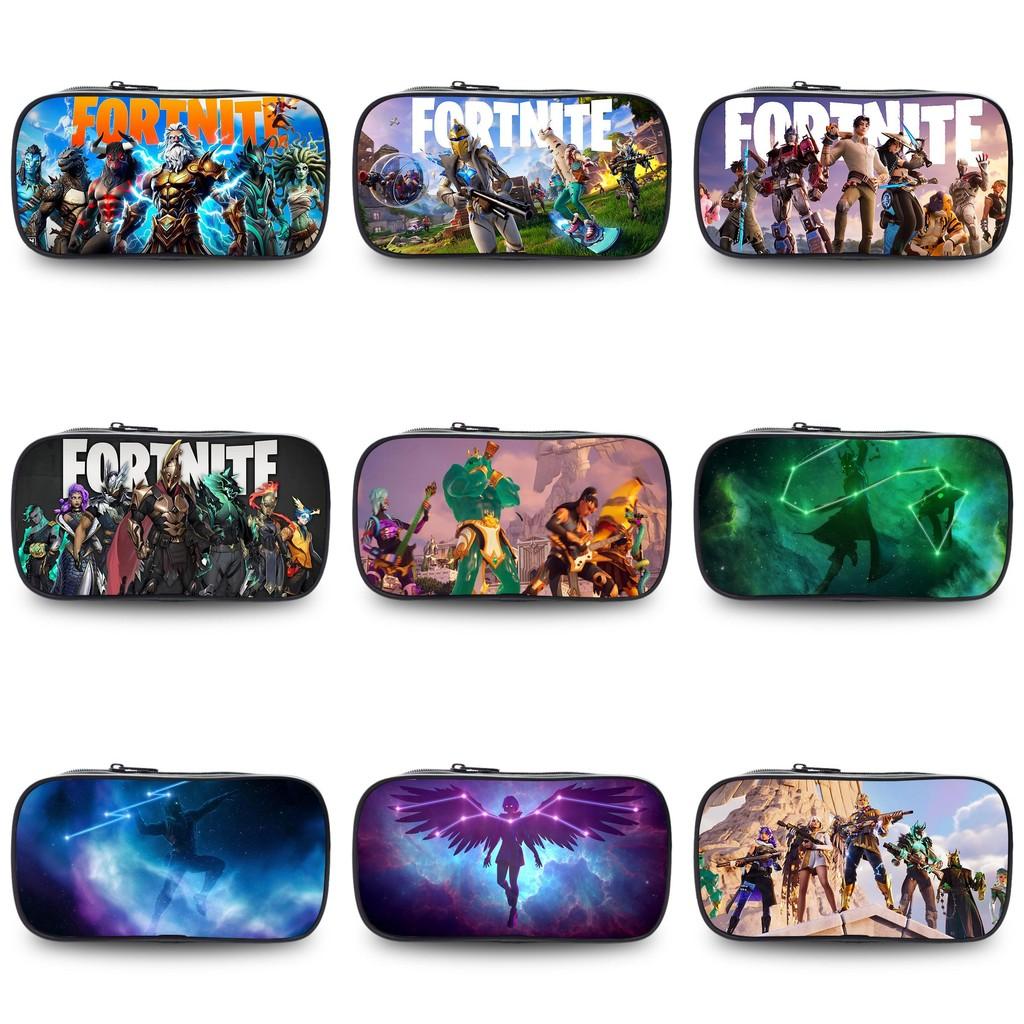 Night Fortress Pen Case Large Capacity Double Layered Design Patterns Diverse