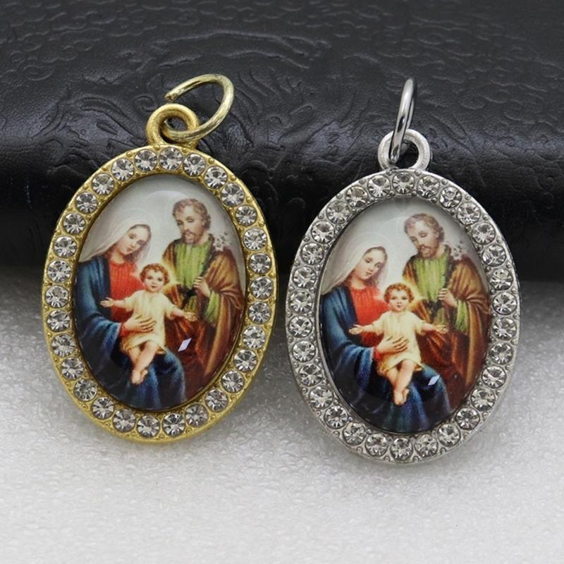 10Pcs Religious Pendant Charm Jewelry Religiou Necklaces Bracelets Making